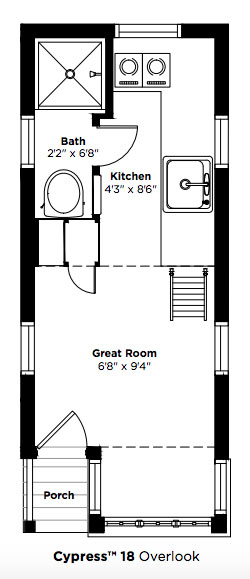 18' Cypress Overlook Plan